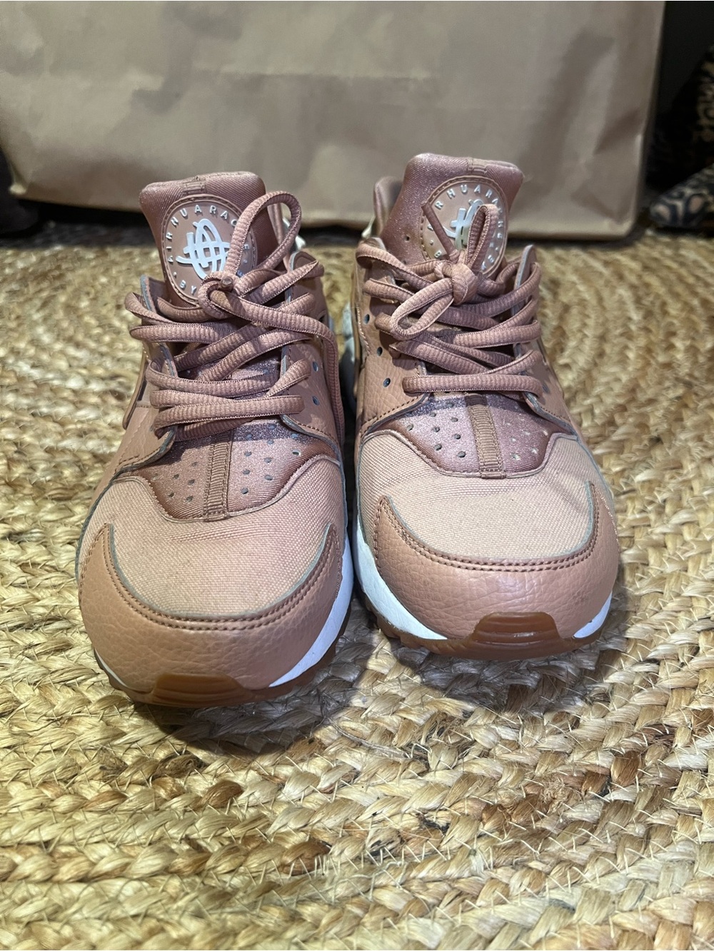 Nike Hurache Tan Athletic Sneakers